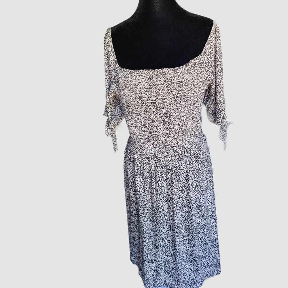 America Eagle Animal Print Smocked Dress Size XL